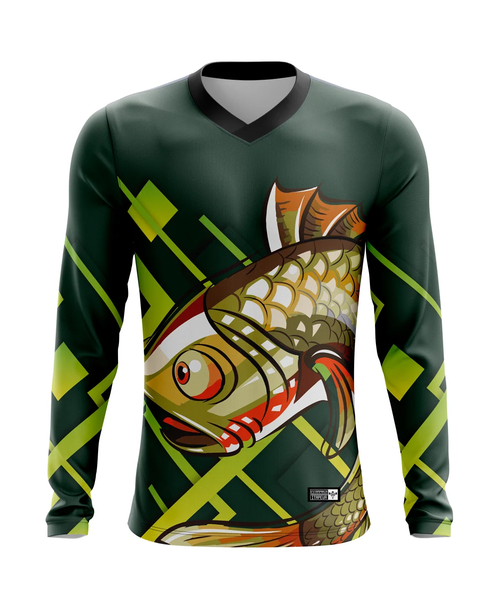 Uv50 Fish Fish Fishing Shirt with Quick Drying Child and Adult Fishing Shirt 06