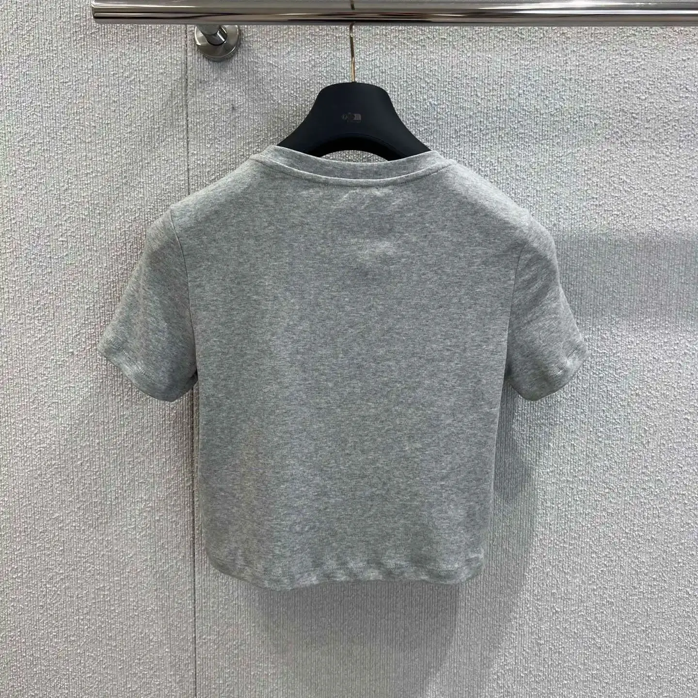 

Women's Cotton Knitted Short Sleeve T-Shirt Trendy Casual Top for Spring Summer