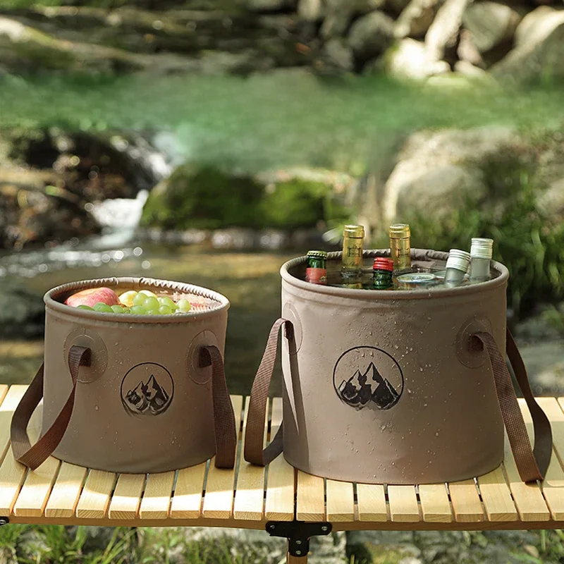 Durable Multi-functional Portable Waterproof Collapsible Sink Bucket Travel Basin Camping Hiking Tools Storage Bucket 10L/20L