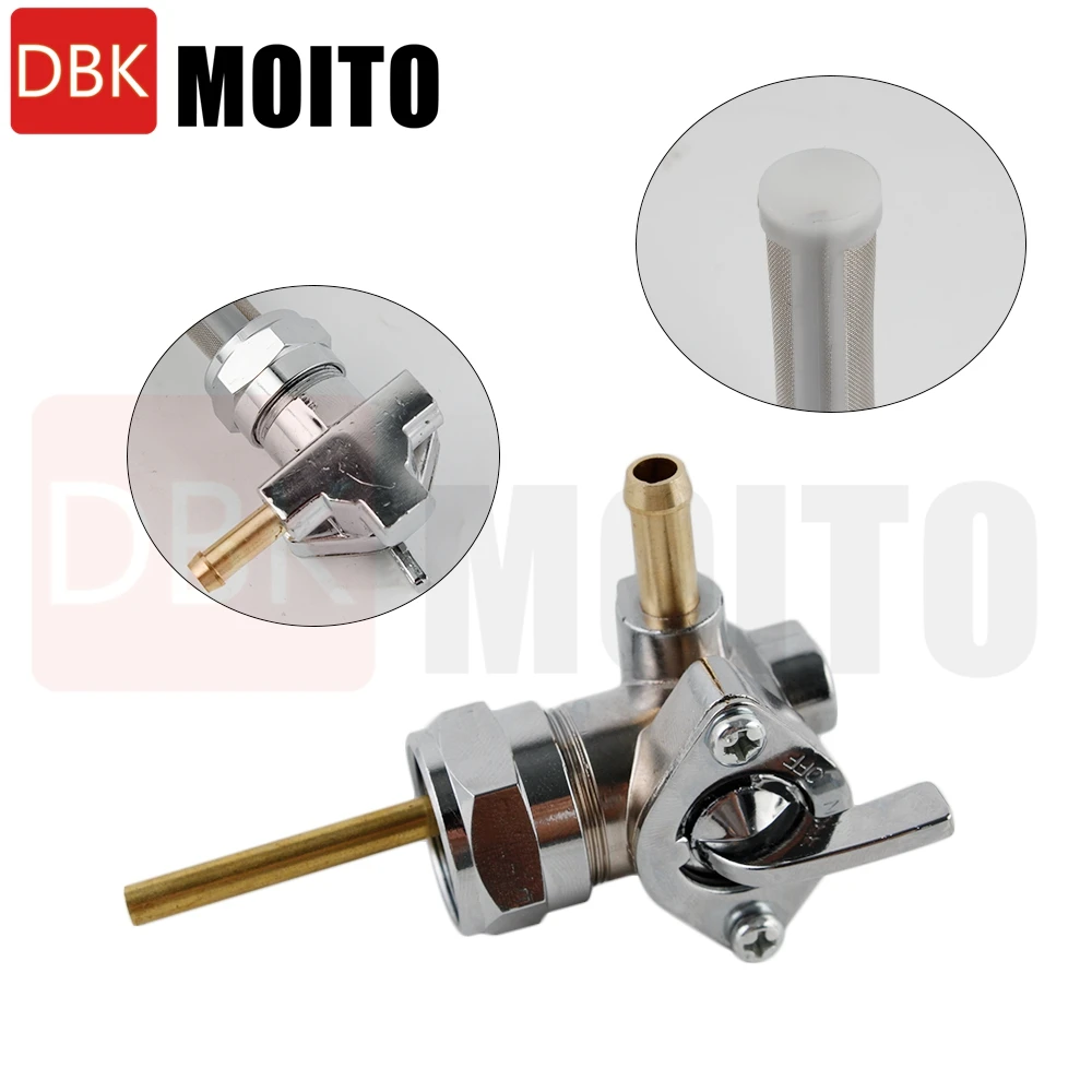 62167-81 62163-75 62129-75T  Petcock Fuel Valve Right Spigot Fits For Harley Big Twin - 1975-Present Bad Boy FXSTSB - 1995-1997