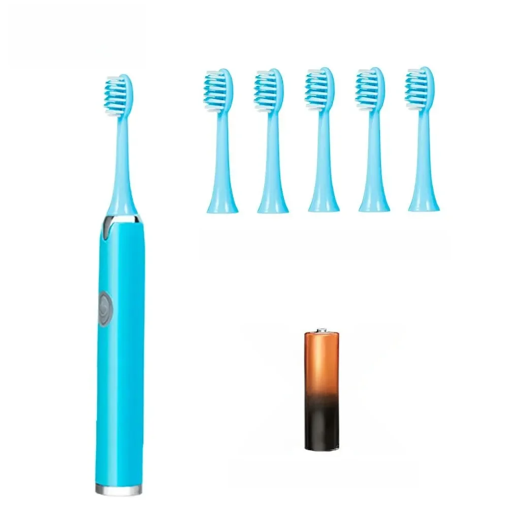 Tongwode-Brosse à dents électrique sonique, IPX7, étanche, adulte, couple, usage domestique, poils souples, resubdivision avec 6 têtes de brosse à dents