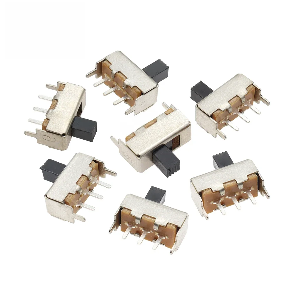 10 sztuk SS12F44 3-pinowy przełącznik SS-12F44G4 jednorzędowy pionowy przełącznik dwupozycyjny długość uchwytu 4MM — zdjęcie 2
