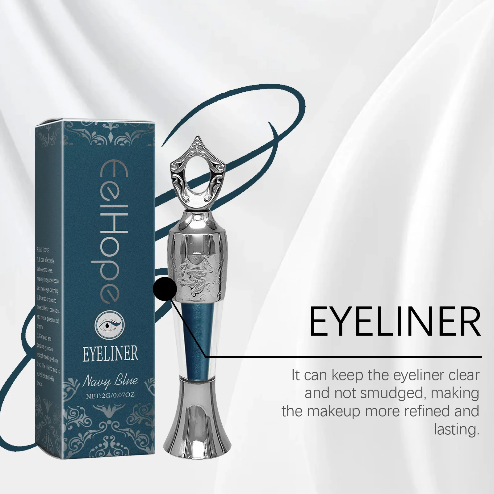 Eelhoope 2 جرام ماكياج ملون كحل حجم السفر دائم مقاوم للماء لا لطخة ماكياج السلس ماتي الجمال كحل ظلال العيون القلم