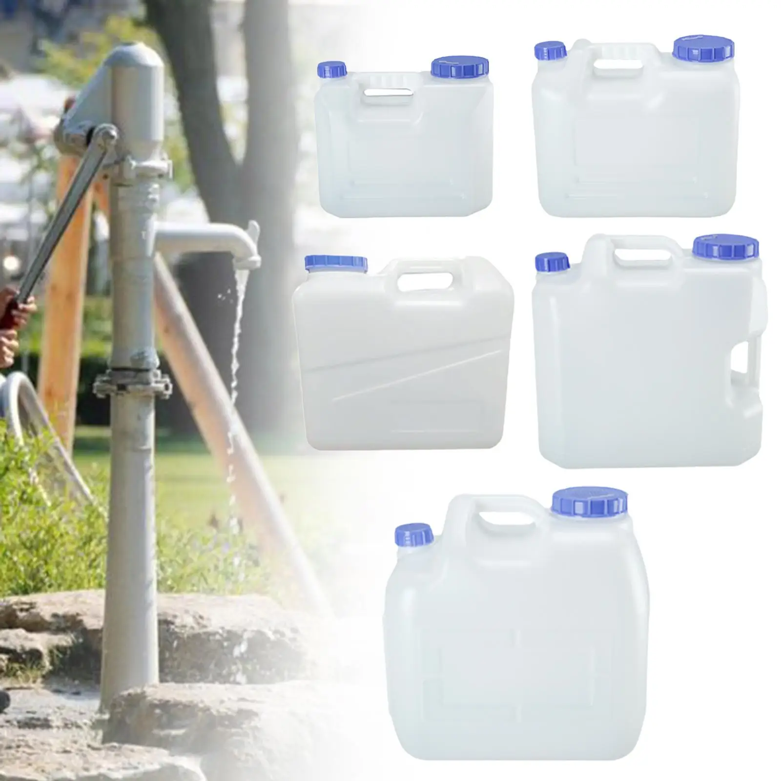 Water Container Beverage Dispenser Water Can Large Capacity Water Bucket Reservoir Outdoor Emergency Water Storage