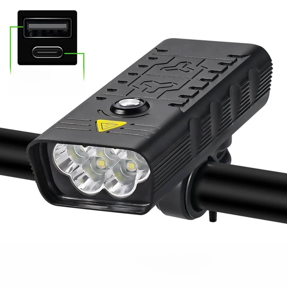 AliExpress lamgool 10000mAh Bike Light USB Rechargeable 5000 Lumens Bike Headlight 5LED Super Bright Flashlight Front