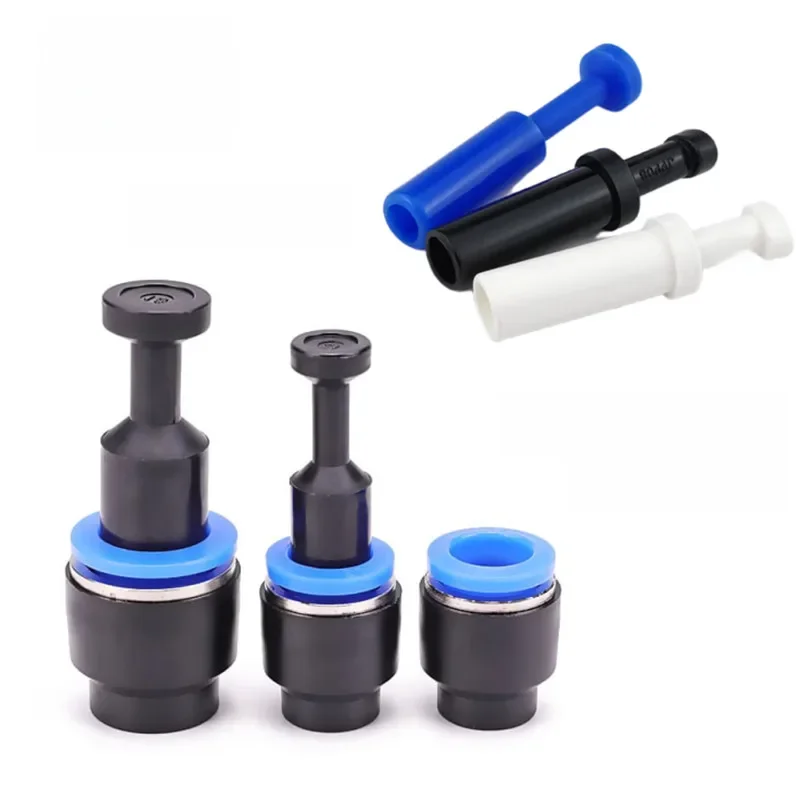 1/10 pièces connecteur pneumatique prise rapide bouchon en plastique bouchon de tuyau PP PPF 4mm 6mm 8mm 10mm 12mm 14mm 16MM connecteur d'étanchéité de tuyau d'air