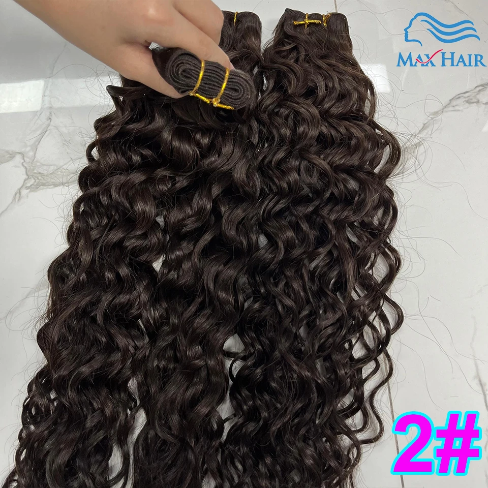 Echt haar Krul golf inslag Recht 100% ruw haar inslag Extensions van echt haar Natuurlijk zwart India haar Vietnam Weave Bundels Haar