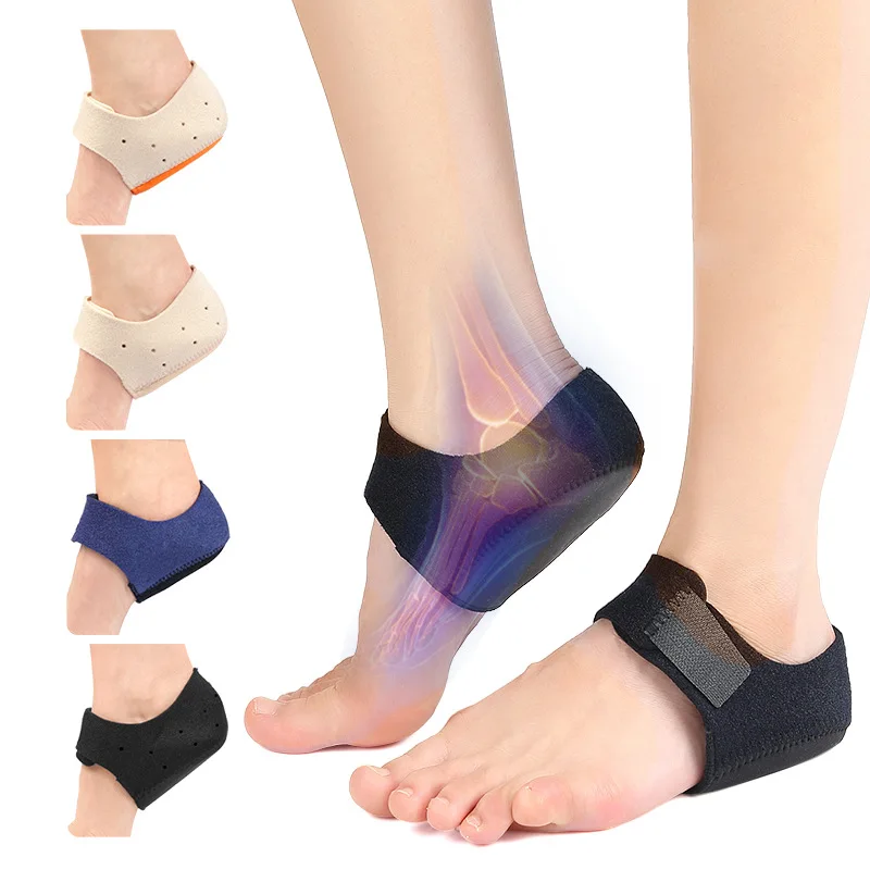 

2PC Plantar Fasciitis Heel Cups With Built-in Gel Cushion for Heel Pain Heel Wraps for Achilles Tendonitis Bone Spur Aching Feet