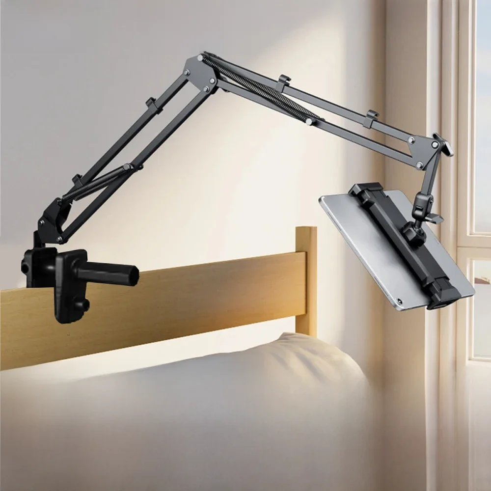 Suporte para tablet para cama, suporte giratório para telefone para 4-12.9 ipad pro samsung tab