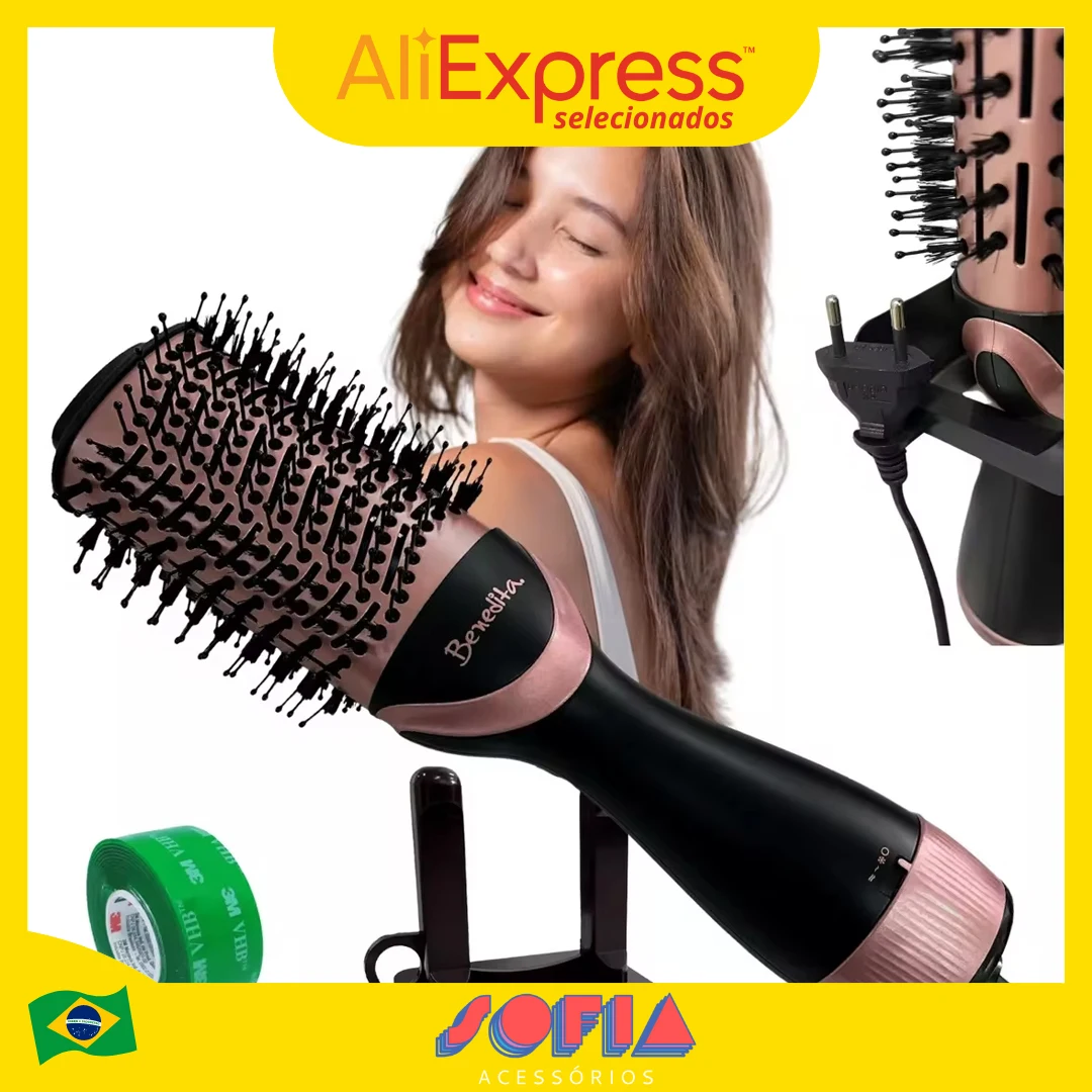 1000W Curling Drying Brush For Efficient Practice Hair Drying And Straightwening Ideal for Daily Use