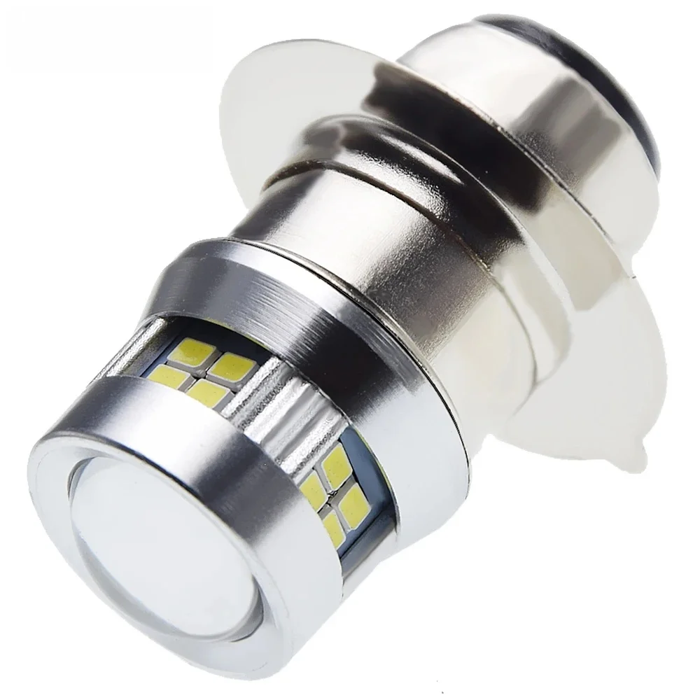 1 pièces P15D P15D-25-1 PX15D T19 H6M LED ampoule de phare de moto faisceau Hi-Lo blanc 6000K Scooter cyclomoteur lampe avant 6V 12V DC