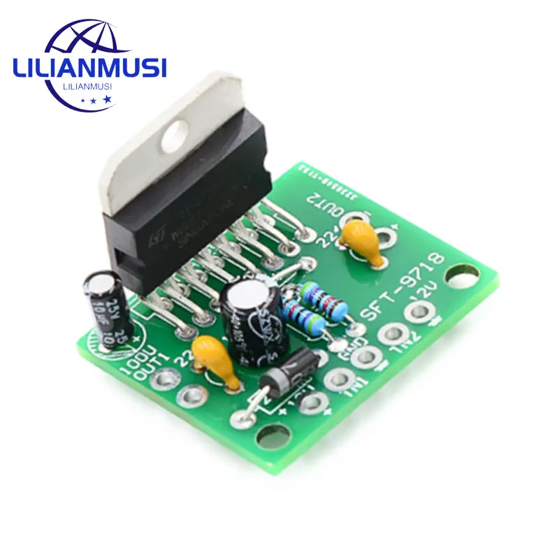 30PCS TDA7297 Amplifier Board Spare Parts DC12V Grade 2.0 Dual Audio Encoding 15W Electronic DIY Kit