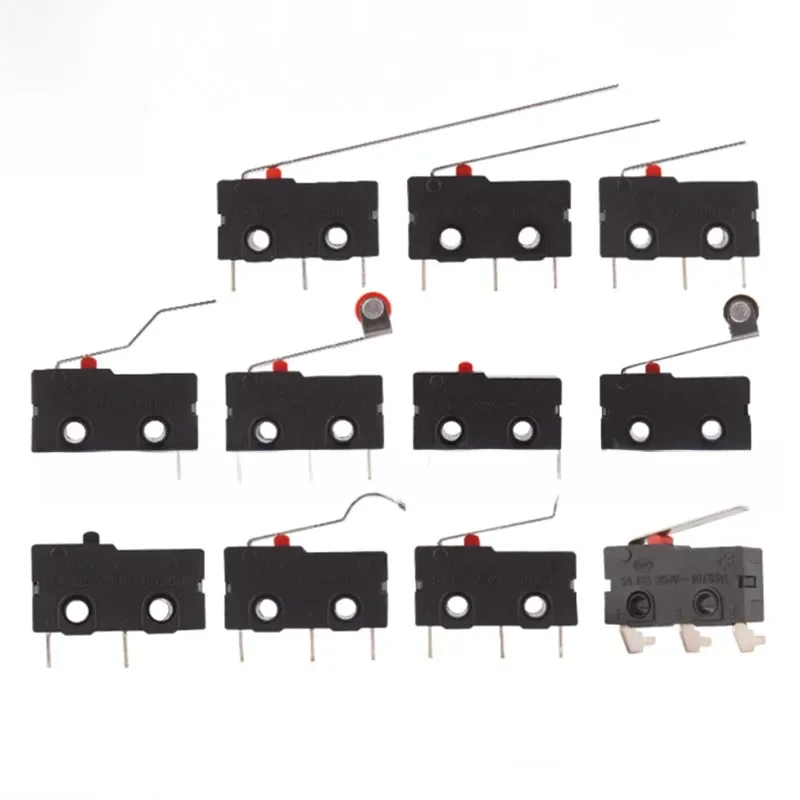 5 SZTUK 100% Nowy KW11 Mikroprzełącznik dźwigni rolkowej Normalnie otwarty Zamknięcie Wyłącznik krańcowy 2Pin 3Pin 5A 125V 250V KW11-3Z KW11 3Z-A B C D E F H — zdjęcie 2