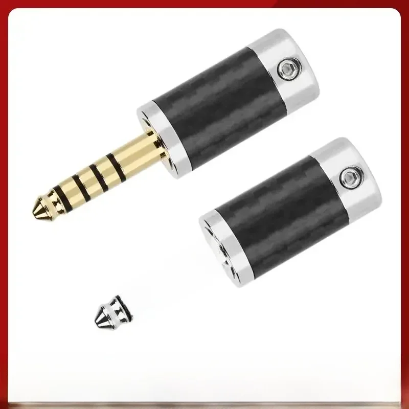Złącze wtykowe HiFi 4,4 mm 5-biegunowy zbalansowany interfejs Terminal słuchawkowy Audio Jack Słuchawki z włókna węglowego Elektronika użytkowa — zdjęcie produktu 7