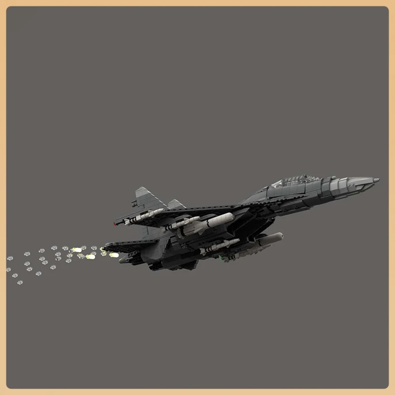 MOCビルディングブロック現代軍空軍J-16戦闘機多用途攻撃機モデルブロックおもちゃコレクターセットおもちゃ