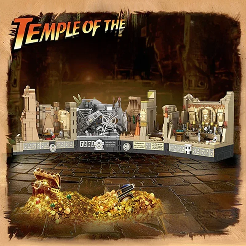 MOC WGC 66037 Indiana Jones Tomb Adventure – epische archeologische puzzelmodelset (2388 stuks) bouwstenen stenen set - afbeelding 2
