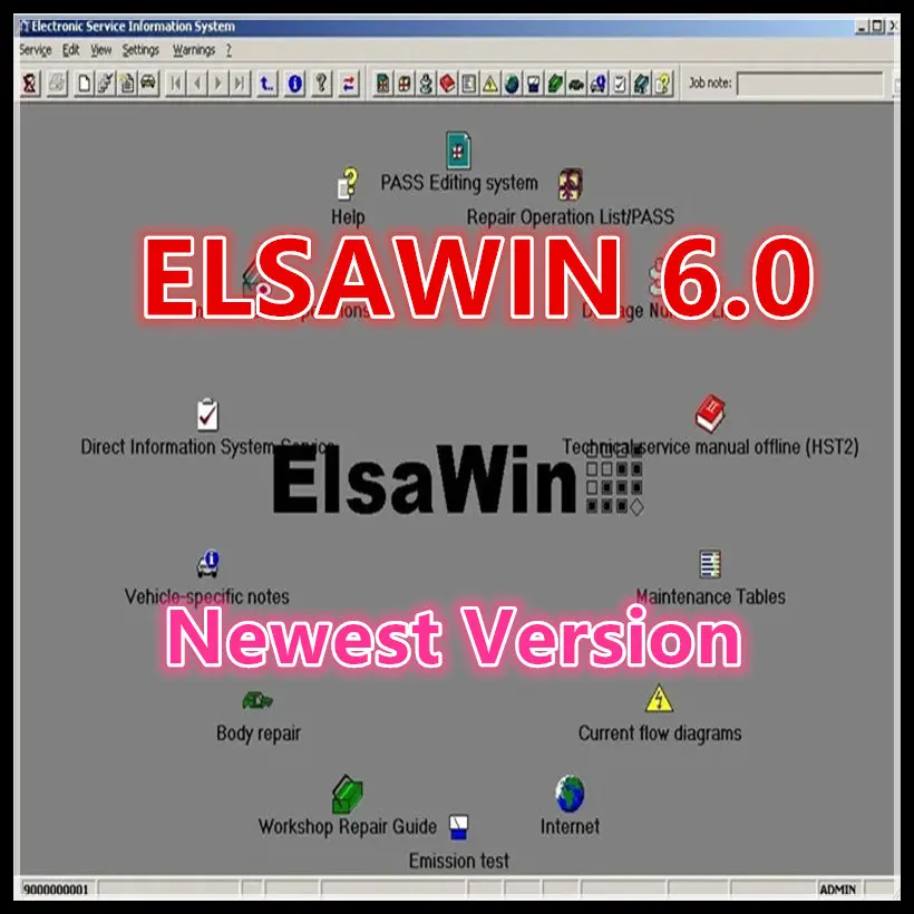 2024 Hot ElsaWin 6.0 ultima versione per V-W per A-udi per Sk-oda per software di riparazione auto S-eat motiva Elsa Win 6.0 fino al 2017