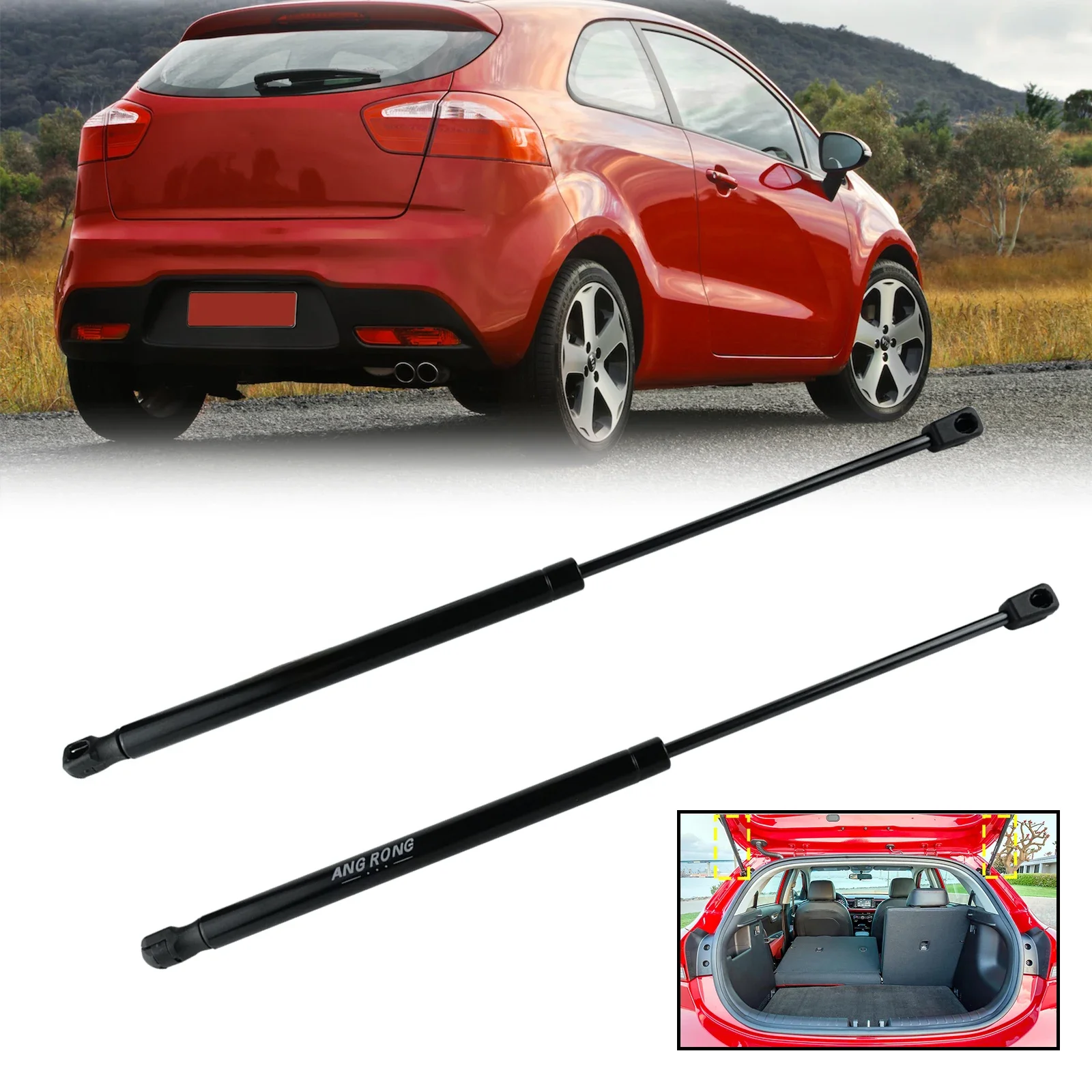 Para kia rio mk3 hb 11-17 suporte de suporte de gás para porta traseira 817801 W200