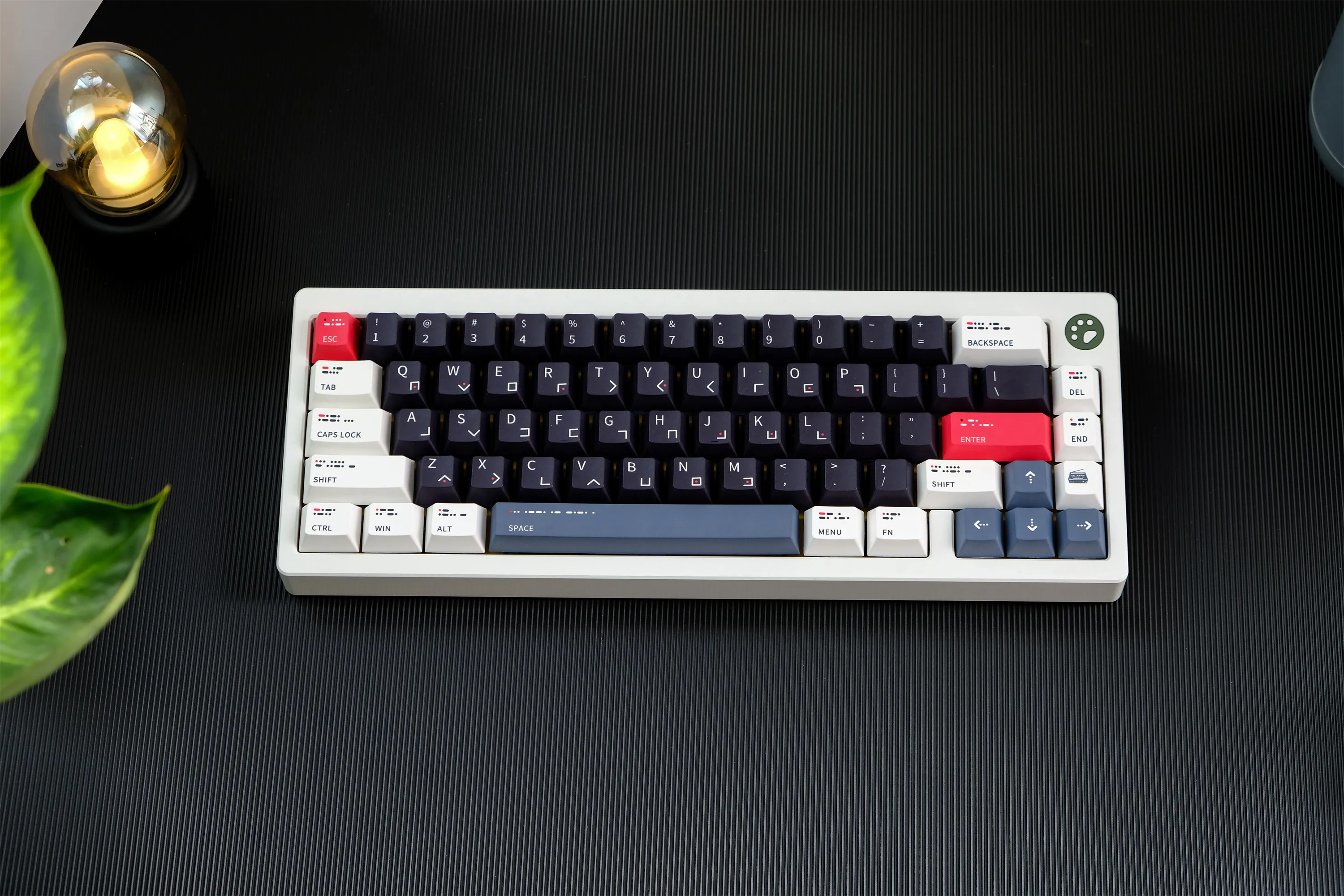 

GMK Morse Code Keycap, 129 Keys PBT Keycaps Cherry Profile DYE-SUB Personalized GMK Keycaps For Mechanical Keyboard