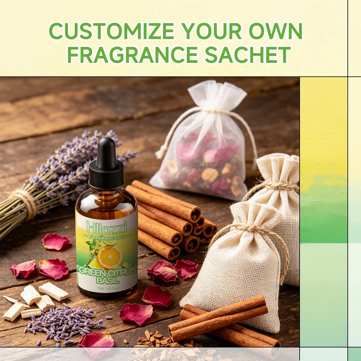 Green Citrus Basil Fragrance Oil – Concentrated Citrus Herbal Aroma for Candles, Wax Melts, Diffusers & Home Scenting