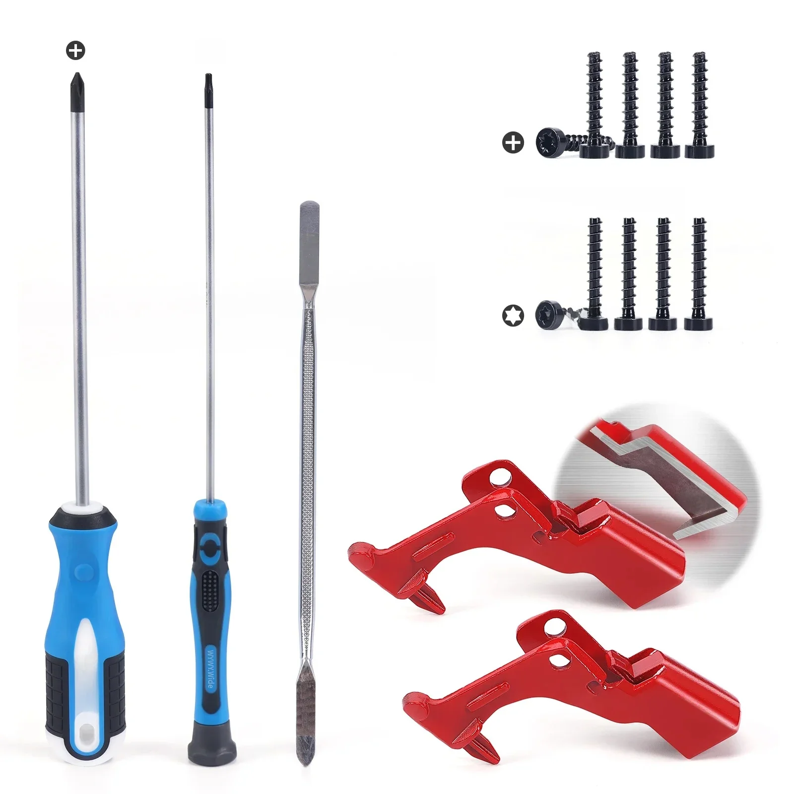 Bouton de commutation à gâchette en métal pour Dyson V10 V11 SV12 SV14 avec kit complet d'outils de réparation, remplacement du bouton de commutation d'alimentation