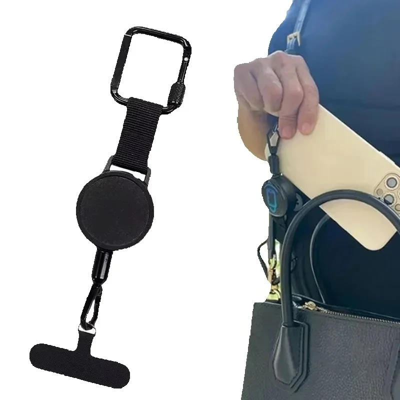 Support de téléphone antivol rétractable, lanière de téléphone portable, attache de sécurité pour Smartphone avec Clip de ceinture, lanière de téléphone portable pour voyage