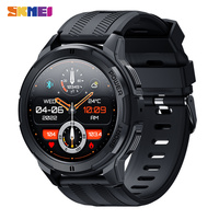 SKMEI 410mAh AMOLED Smartwatch 1.43 inch 1ATM Waterproof Heart Rate Monitor Pedometer Bluetooth Call Smart Watch for android ios