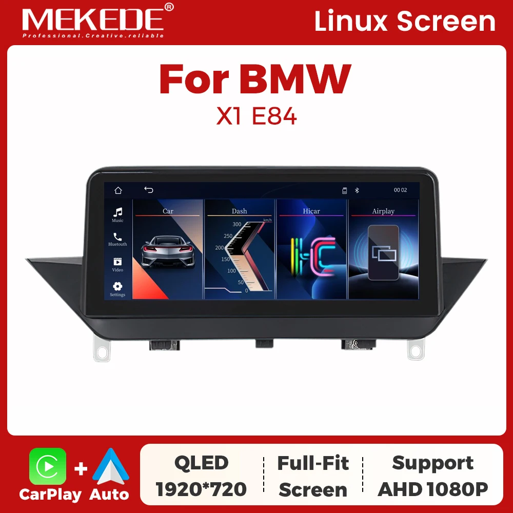 MEKEDE – lecteur multimédia pour voiture, système Linux, 10.25 pouces, pour BMW X1 E84 2009 – 2015, sans fil, Carplay, Android AUTO, écran tactile