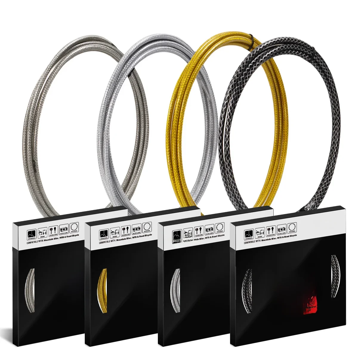 AliExpress chooee CHOOEE Brake Cable Kit Bicycle Iner Line Tube MTB Road Bike Brake Cable Housing Set Cycling Accessories Parts