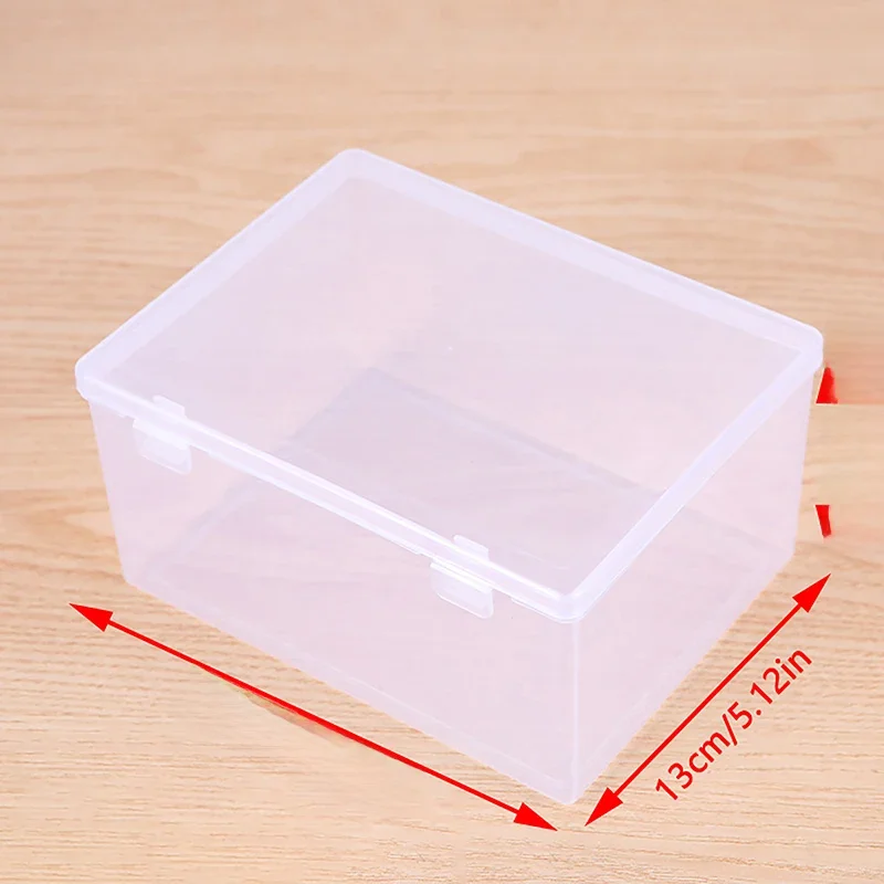 Mini schowek z przezroczystą małe plastikowe pudełko z pokrywką do części narzędzi pudełka do przechowywania gablotka na biżuterię koralików pojemnik — zdjęcie 2