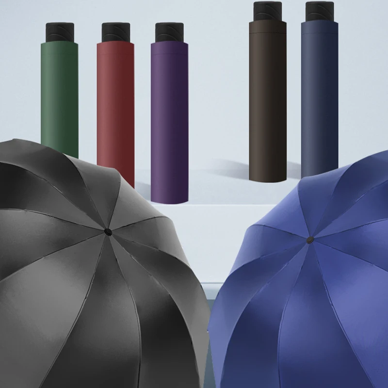 Extra-Large 130cm Parasol Features a Three-Fold Design It Can Be Used in Both Sunny and Rainy Weather and Offers UV Protection