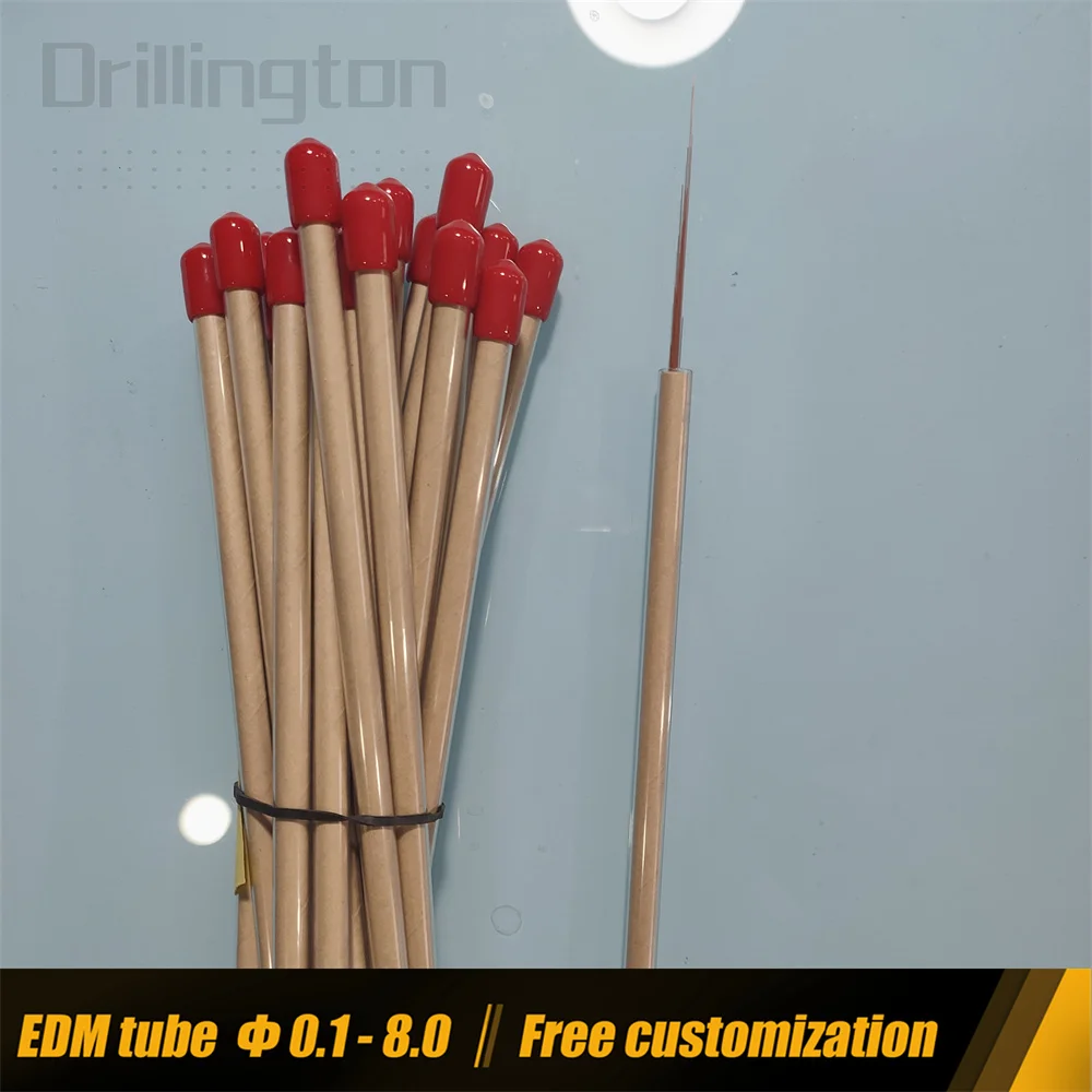 Imagem -02 - Tubo do Elétrodo do Único Furo da Qualidade 0.17 mm 0.2 mm do Tubo de Cobre de Bronze de Drillington Edm para a Máquina de Edm