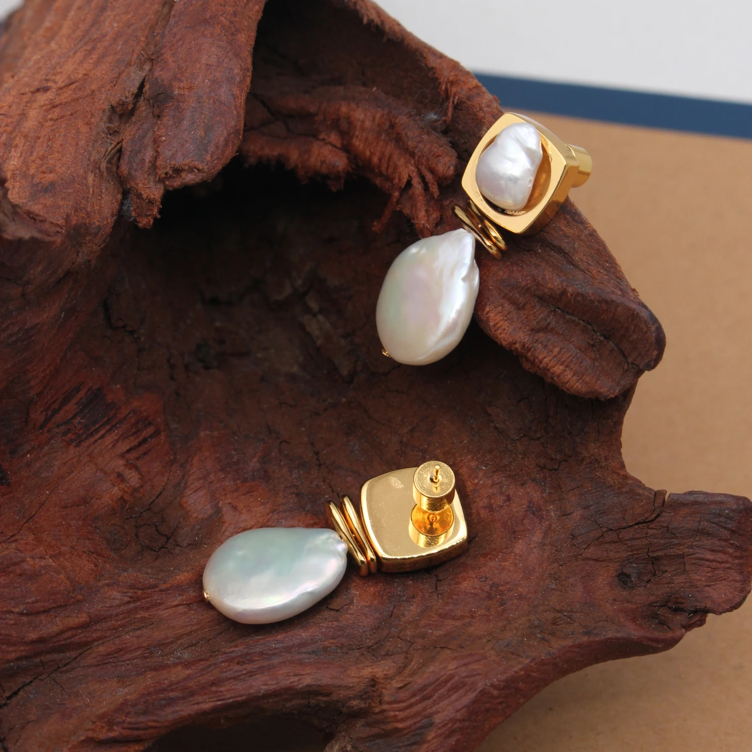 YAJUNIEL Natural Freshwater Pe - Pearl Stud Earrings 评论和价格