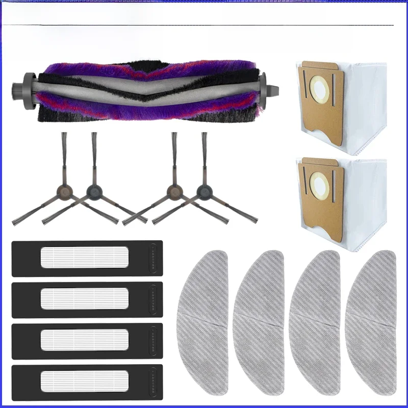 Brosse latérale principale, filtre HEPA, sac à poussière en tissu pour aspirateur robot Midea S8 / S8 +, accessoires de remplacement