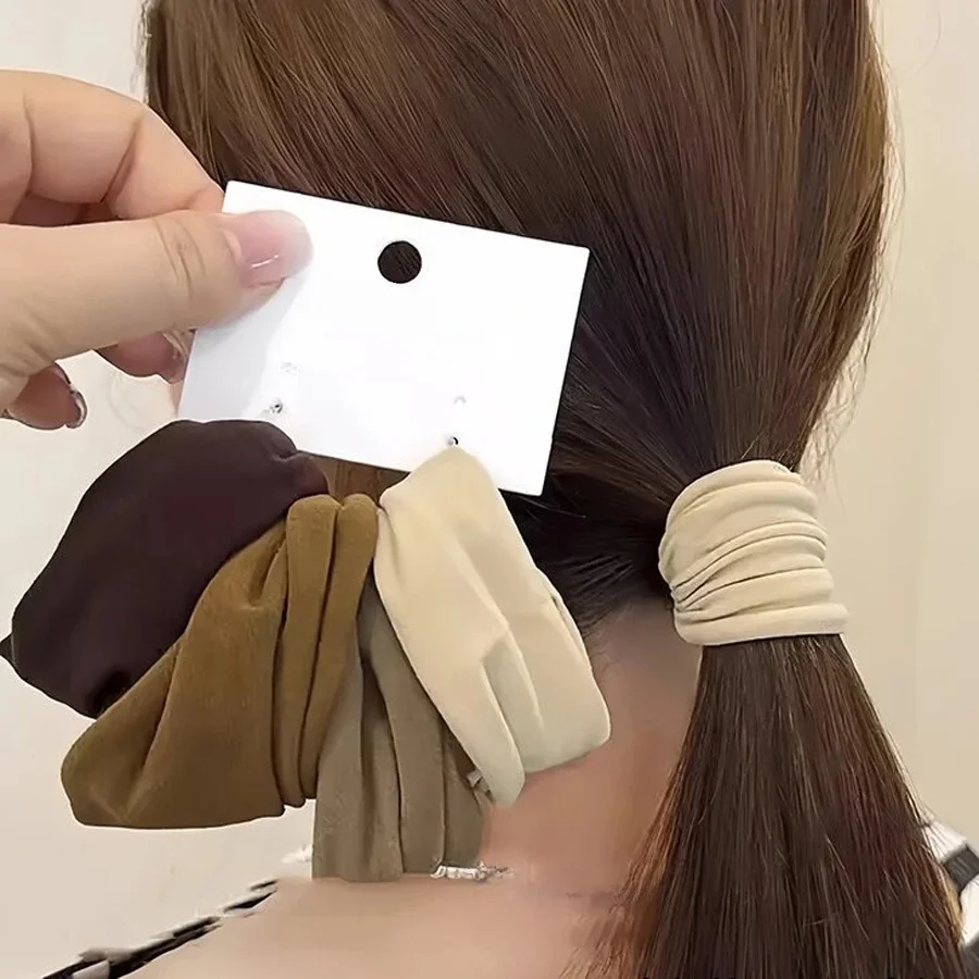 4/5 pièces femmes élastiques cheveux élastiques bandes de haute qualité filles bandes de cheveux chouchous mode cheveux accessoires cheveux gomme/cravates