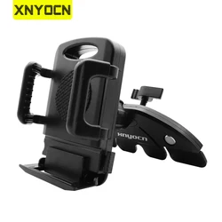 Xnyocn Car Holder CD Slot Bracket Universal Adjustable Support 360° Rotation Mobile Phone Stand For iPhone Xiaomi Samsung GPS