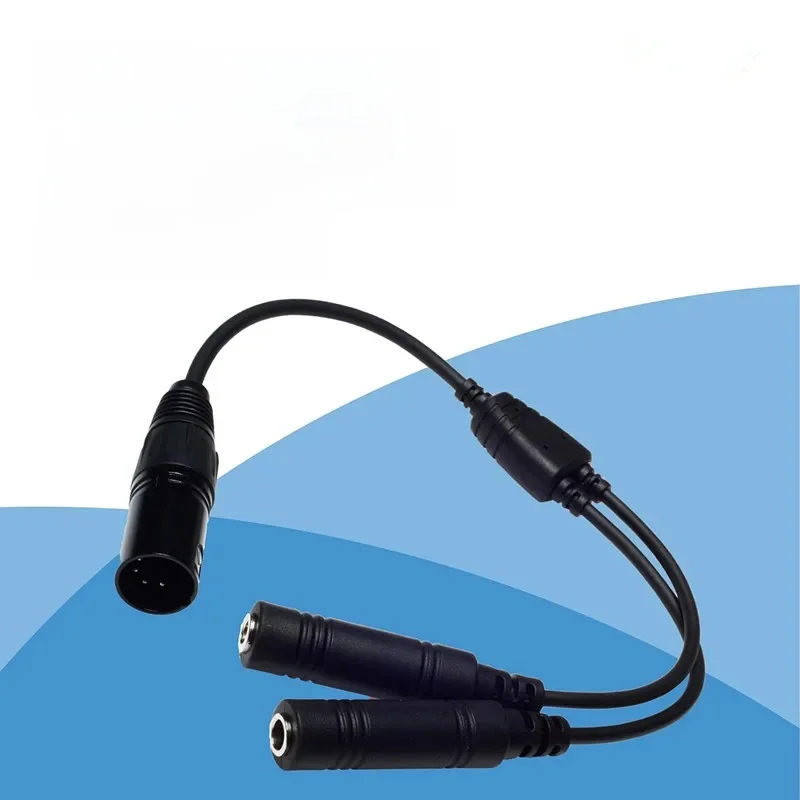 Adapter GA Twin Plug do Airbus XLR - gniazda .206” i .25” do 5-pinowego złącza żeńskiego XLR do zestawów słuchawkowych pilotażowych, lotnictwa ogólnego — zdjęcie produktu 7