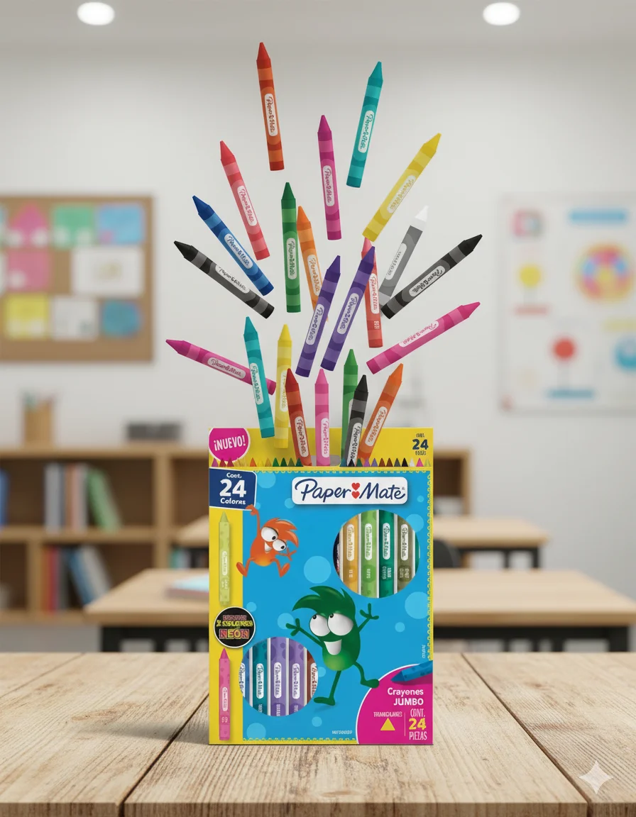 Crayones Paper Mate Jumbo Triangulares 24 Piezas Paper Mate 2203021