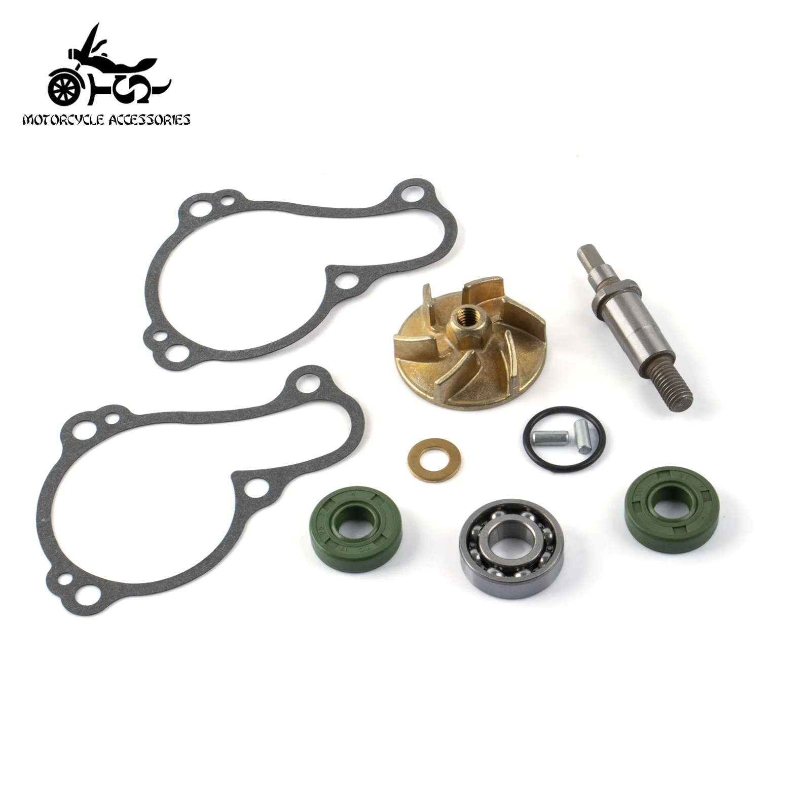 SJ Motorcycle Accessories 33D-12427-00-00 Water Pump Repair Kit For Yamaha YZ450F 2010-2013 With Impeller Driver Gasket Bearing view 2