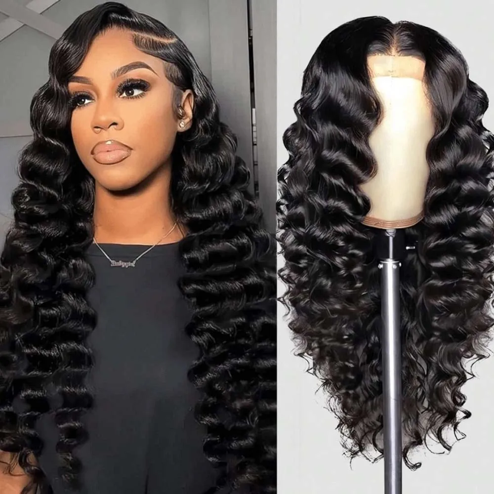 

200 Плотность Свободная Волна 13x6 13x4HD Парик Фронта Шнурка Человеческих Волос Бразильские 16-34 Дюймов Вьющиеся Парики Глубокая Волна 13x4 Парик Фронта Шнурка