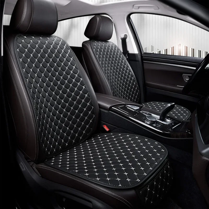 Pokrowiec na fotel samochodowy Napa Leather Minimalism Poduszka na siedzenie Odporna na zużycie i trwała, Four Seasons General — zdjęcie 2