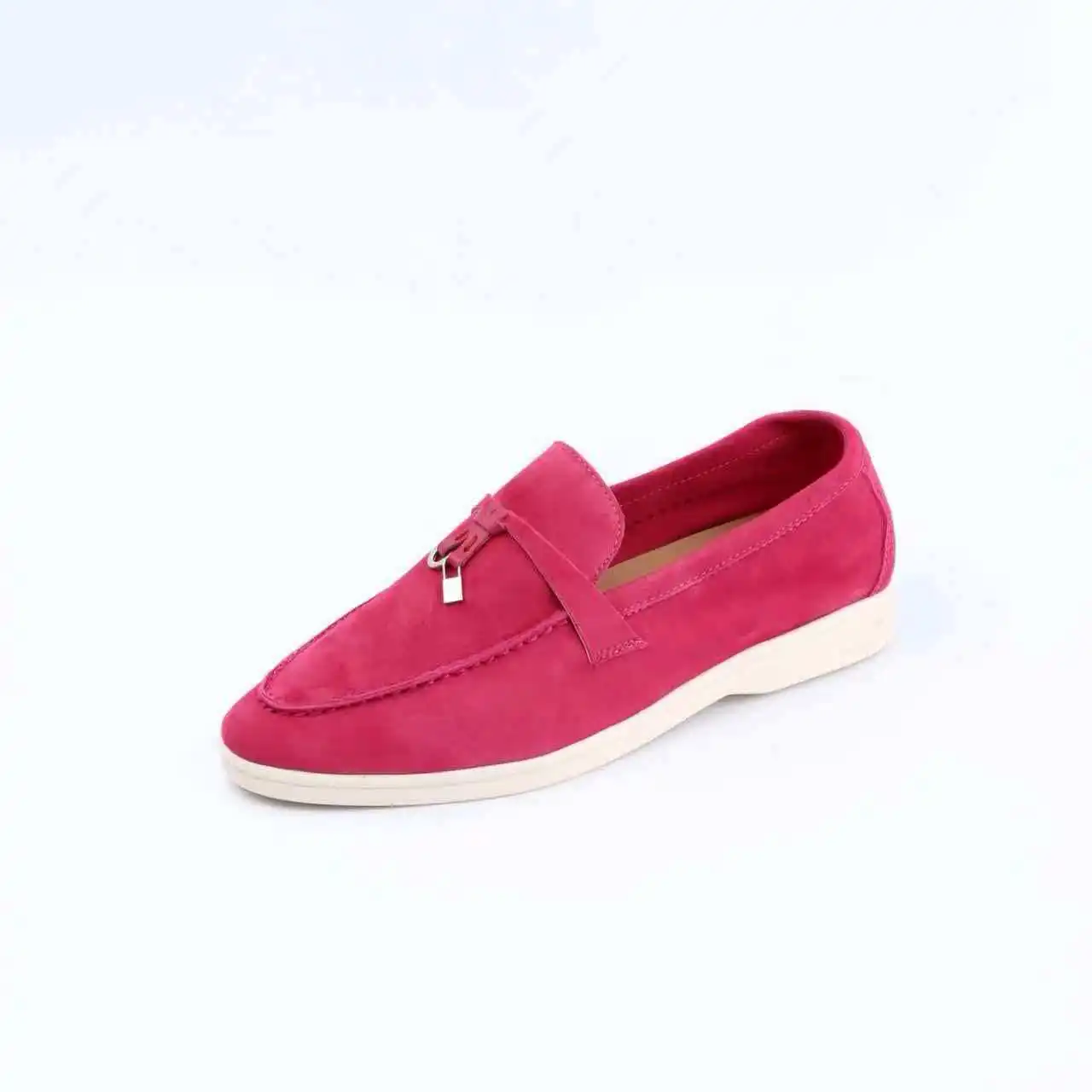 

No Logo Luxury Design Suede Woman Loafers Slip On Women's Casual Shoes Comfortable Men Moccasins Shoes Flat Footwear Summer