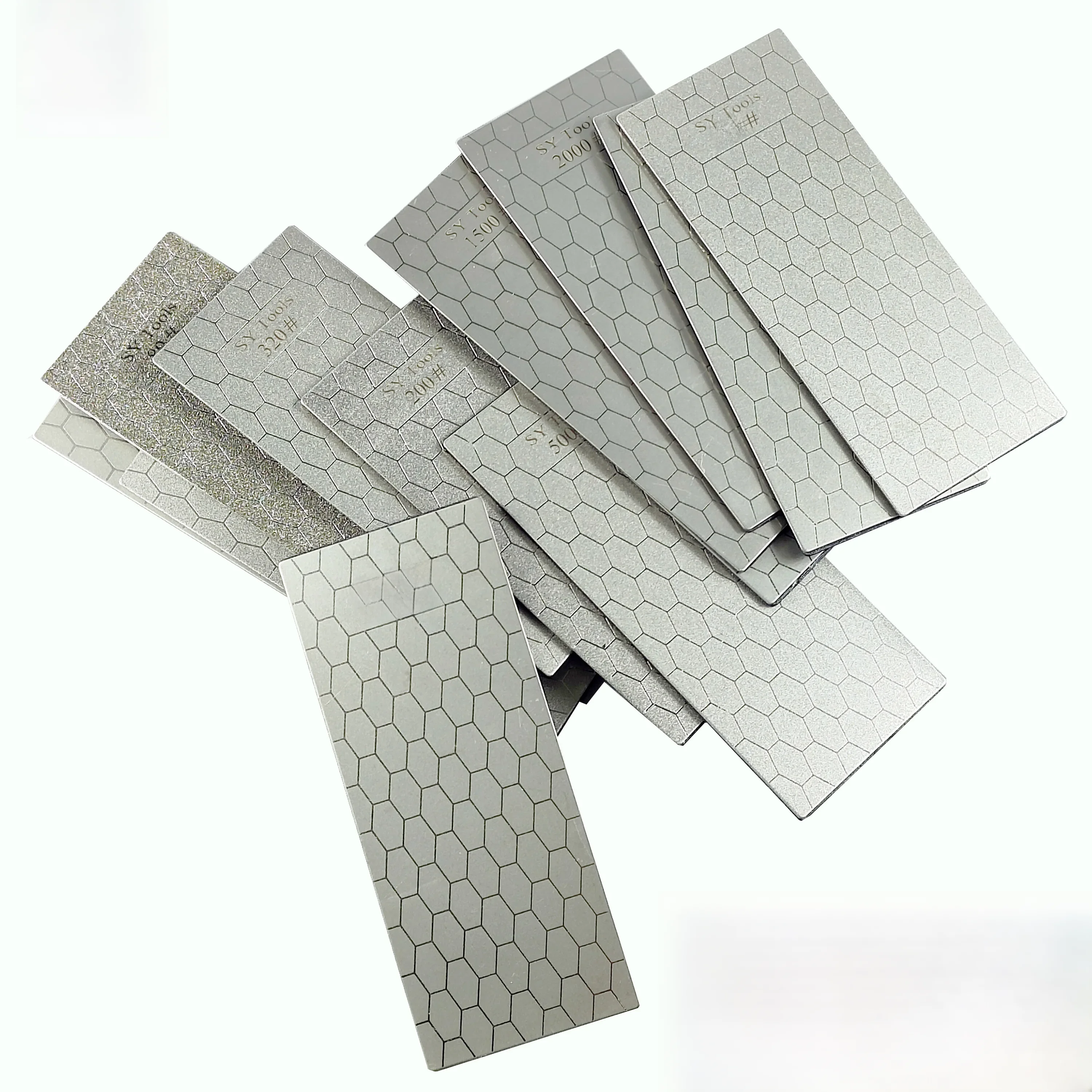 Sy Tools nowy 80-3000 # profesjonalny diamentowa ostrzarka do noży do ostrzenia deska kamienna nóż szefa kuchni osełka wzór plastra miodu — zdjęcie 2