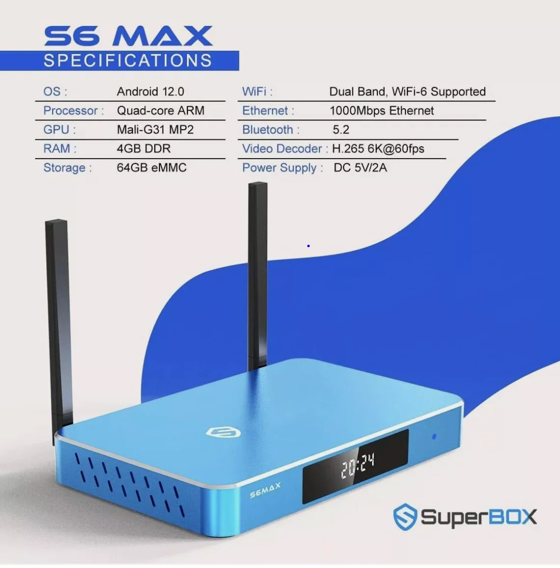 

Самый продаваемый SuperBox S6 Max, 6K Ultra HD с приложениями премиум-класса — голосовой пульт дистанционного управления, купи 2, получи 1 бесплатно