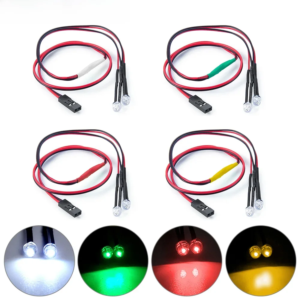 AXSPEED LED lumières phares feu arrière projecteur de nuit pour 1/10 1/18 1/24 Axial SCX10 SCX24 TRX4M TRX4 TRX6 Tamiya pièces de bricolage