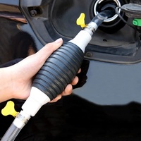 New Car Fuel Siphon Pump Portable Hand Suction Pipe Pumping Manual Oil Pump Gasoline Diesel Transfer with PVC Hose for Car Boat