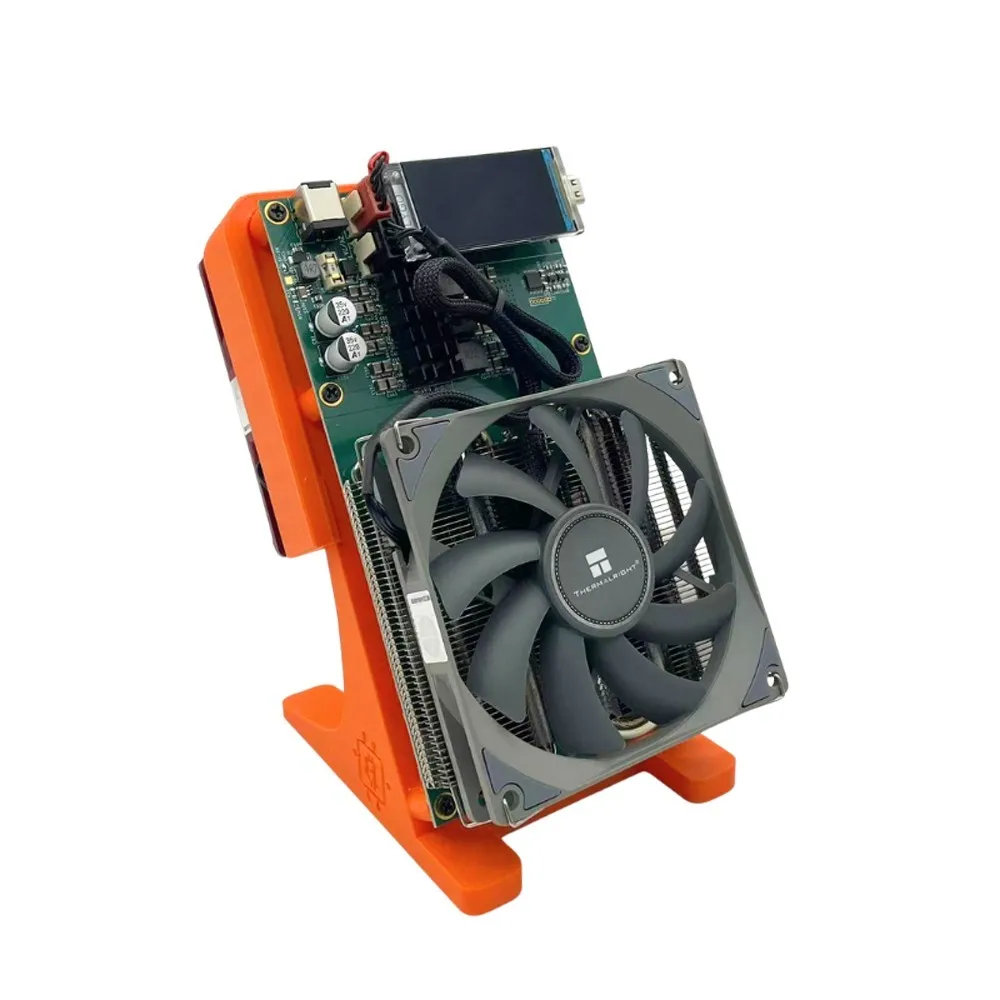 KIC Bitaxe NerdQaxe ++ 4.8TH/s 2 مراوح مع PSU BM1370 Asic Chip 90W Bitcoins Miner 7GG52552 #4