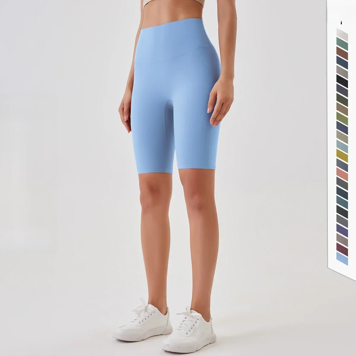 AliExpress COZOK 2024 High-Waisted Buttock Lifting Yoga Shorts Summer Seamless Yoga Legging Shorts Outer Wear Tight Cycling Athletic Gym Shorts