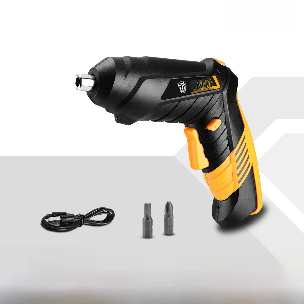 DEKO DKCS3.6F1 Mini Cordless Electric Screwdriver, Rechargeable Battery Double Handle Woodworking Screwdriver