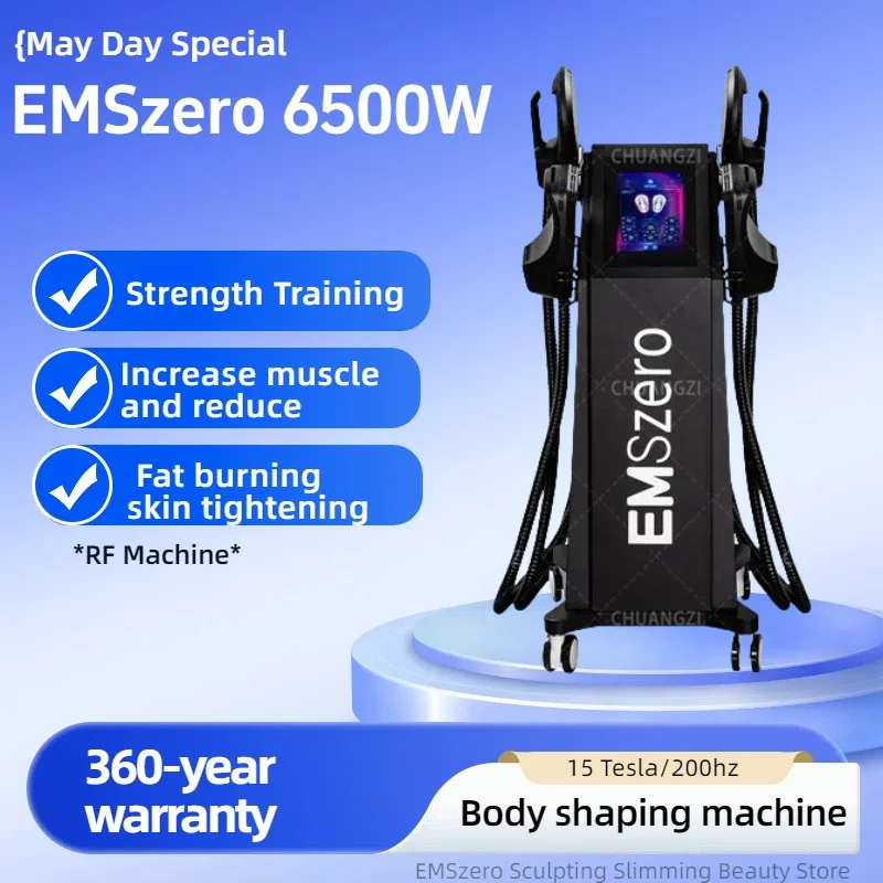 

2025 Machine Neo RF 6500W HI-EMT EMSZERO Body Fat Sculpting Electromagnetic Slimming Muscle Stimulation.